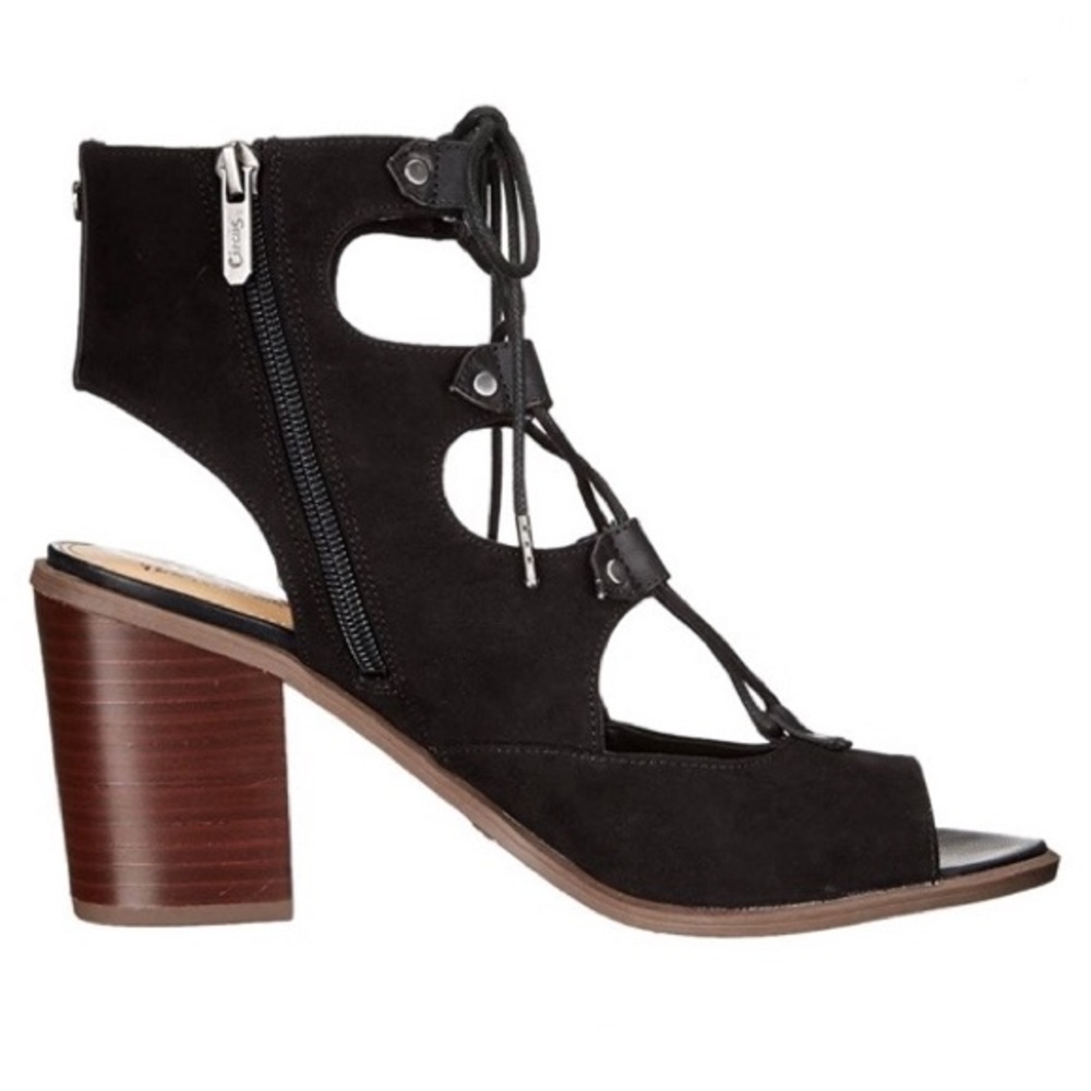 Sam Edelman Circus Kiera Black Strappy Heels